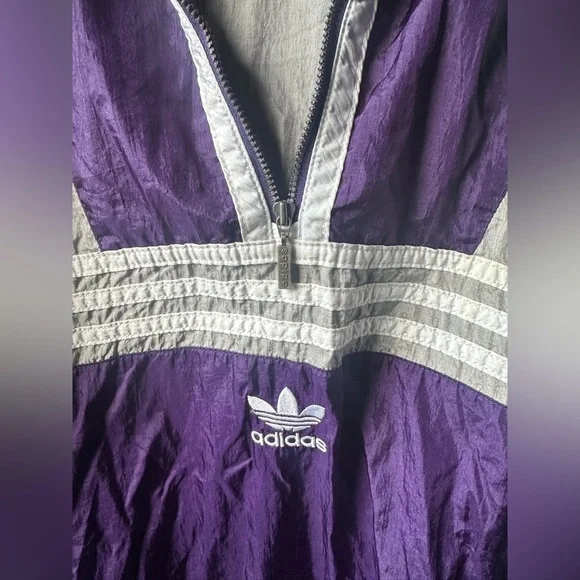 Adidas Purple and White Jacket - Picture 3 of 5